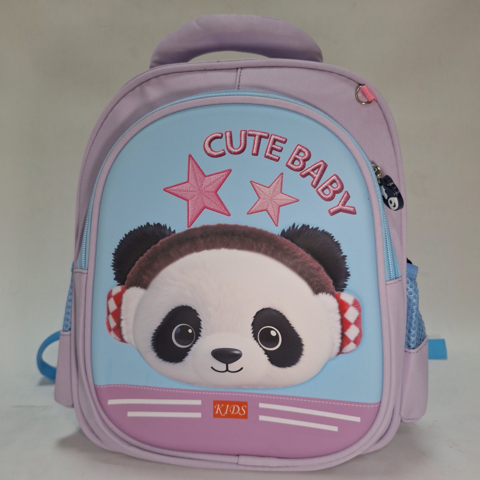 حقيبة ظهر مدرسية أورثوبيديك للأطفال باندا كيوت بيبي - بنفسجي لافندر وسماوي (KIDS-PANDA-ORTHO-LV) 🎒🐼💜