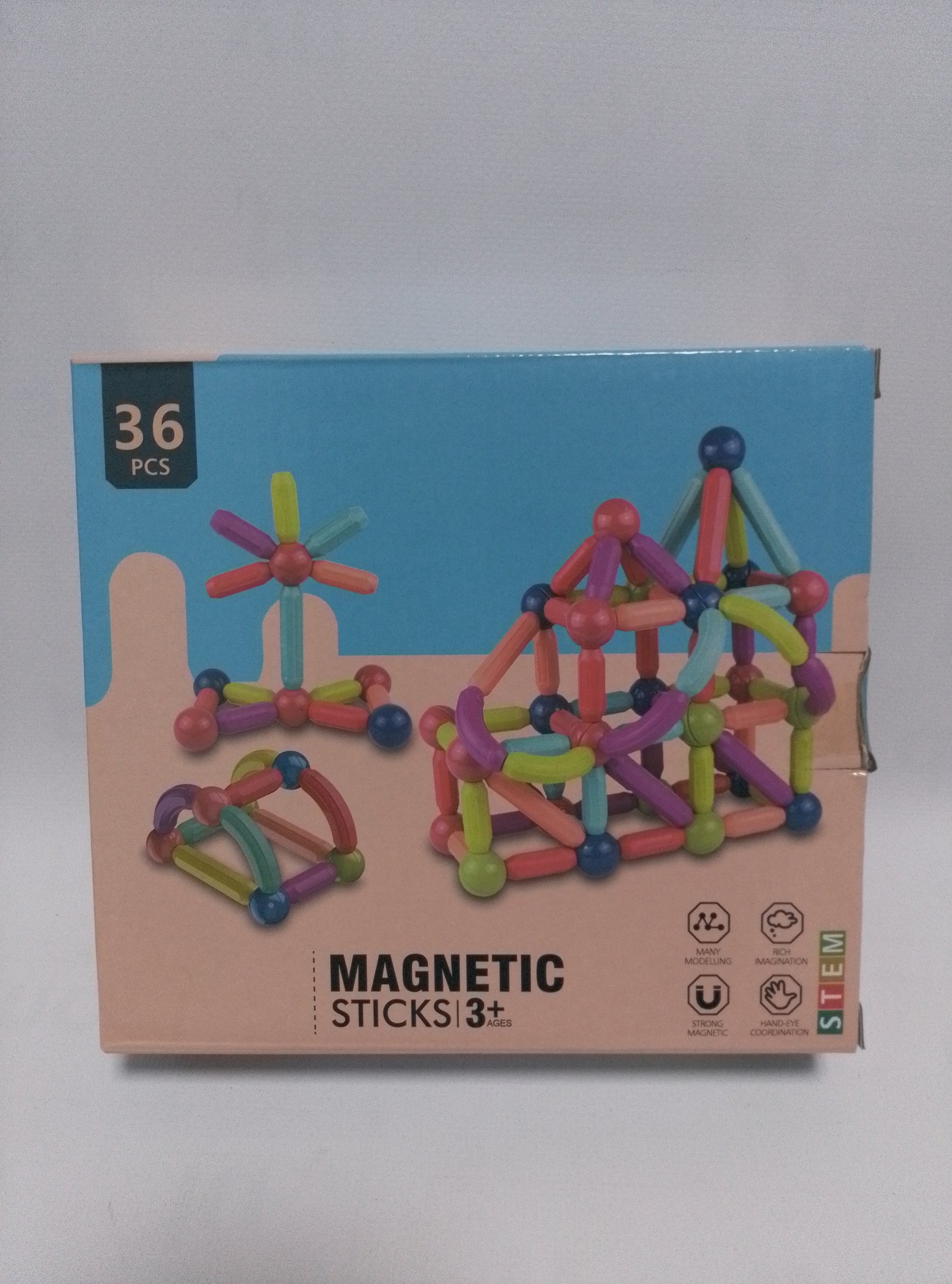 Magnetic Sticks – نسخة 36 قطعة