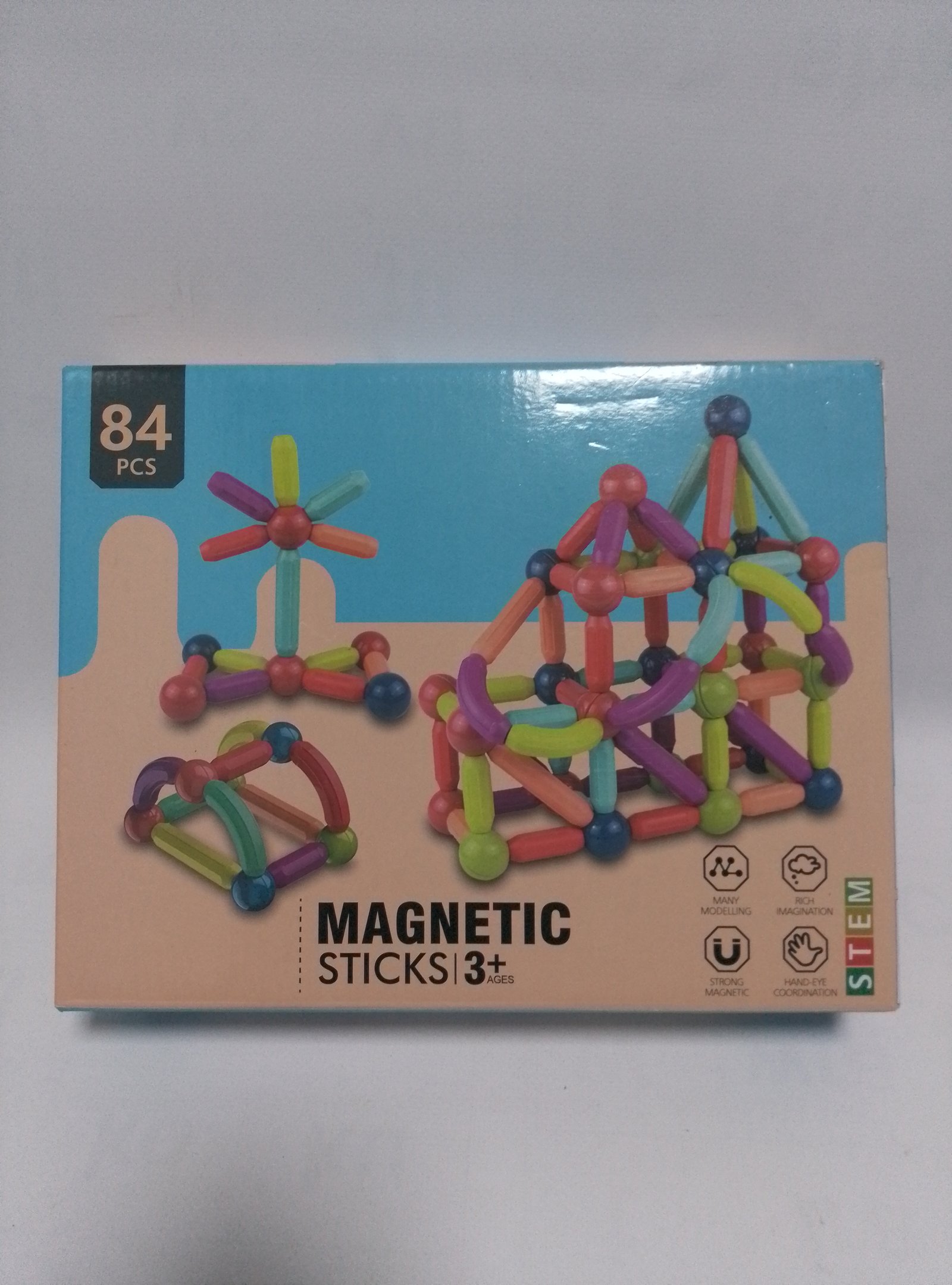 Magnetic Sticks – نسخة 84 قطعة