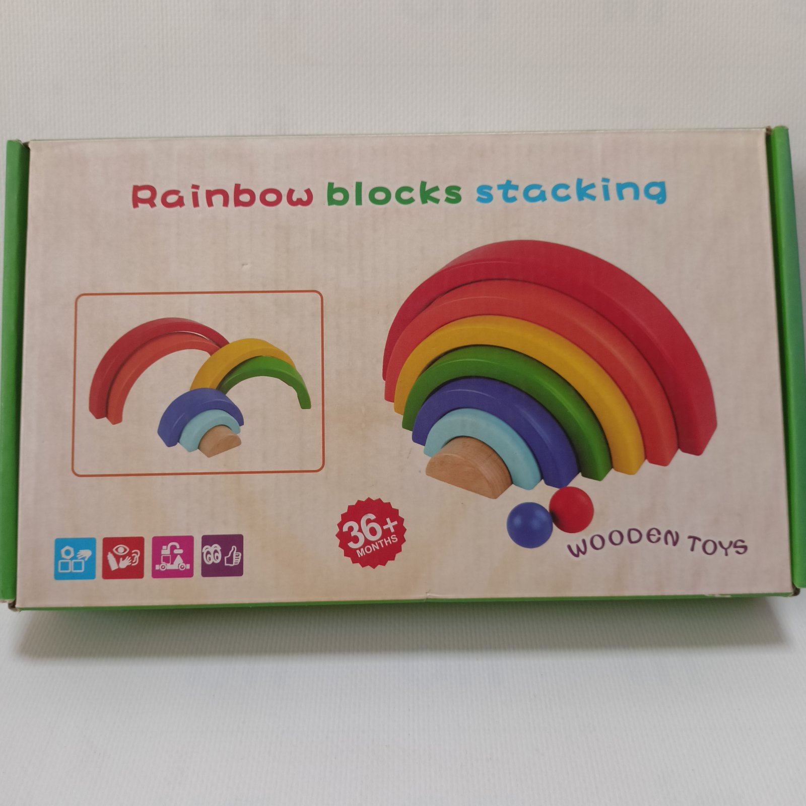 Rainbow Blocks Stacking – مكعبات التكديس الملونة