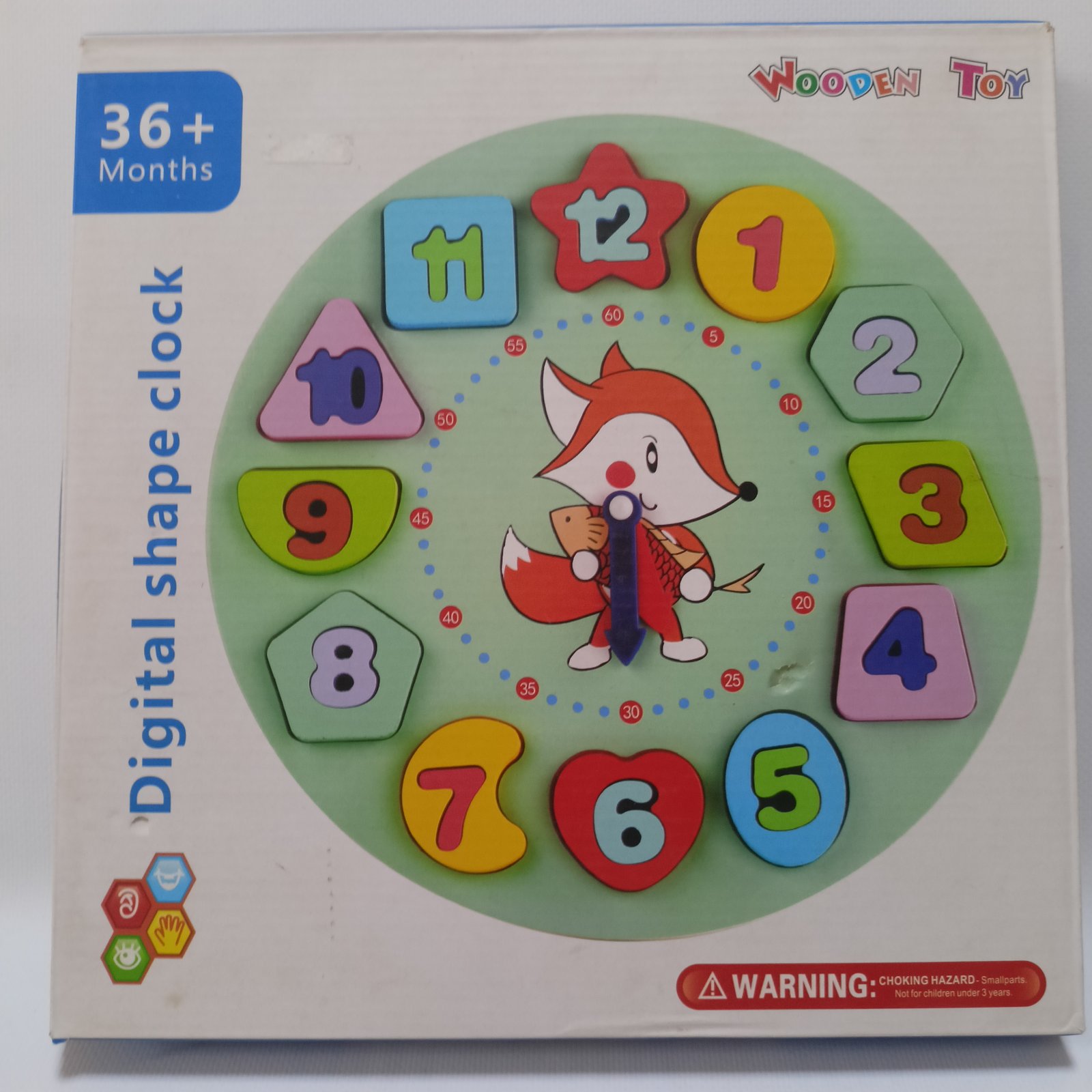 Digital Shape Clock – ساعة الأشكال التعليمية