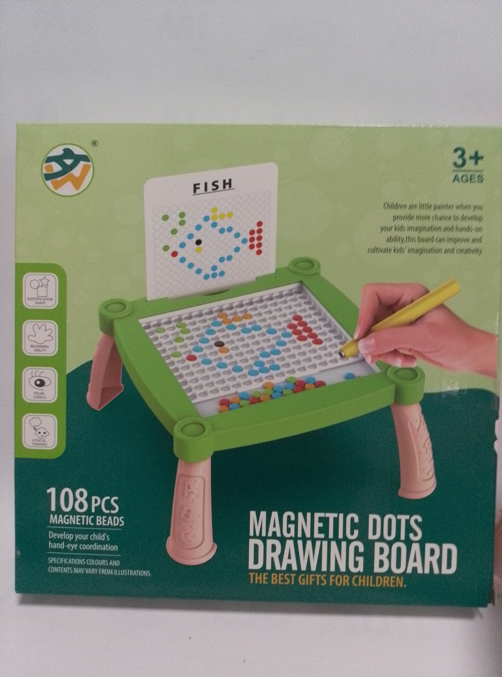 Magnetic dots drawing board
